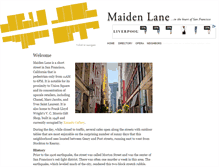 Tablet Screenshot of maiden-lane.com